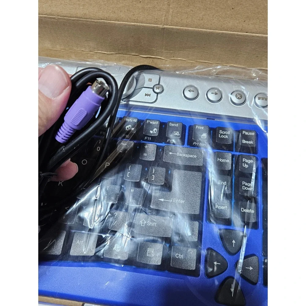Thermaltake Xaser Edition Office PS2 Keyboard & Optical Mouse Blue Combo